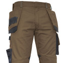 Pantalon de travail marron avec poches outils DASSY MAGNETIC
