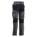 Pantalon travail gris et noir avec tissu stretch HECTOR HEROCK