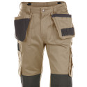 Pantalon de chantier beige avec poches flottantes Dassy SEATTLE 245