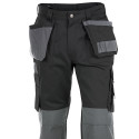 Pantalon de chantier multipoches noir et gris Dassy SEATTLE 245