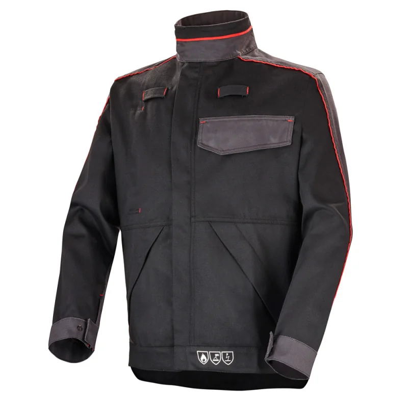 Veste de travail protection chaleur et flammes - KONEKT 1 CEPOVETT 4 / Taille XL Noir / Gris