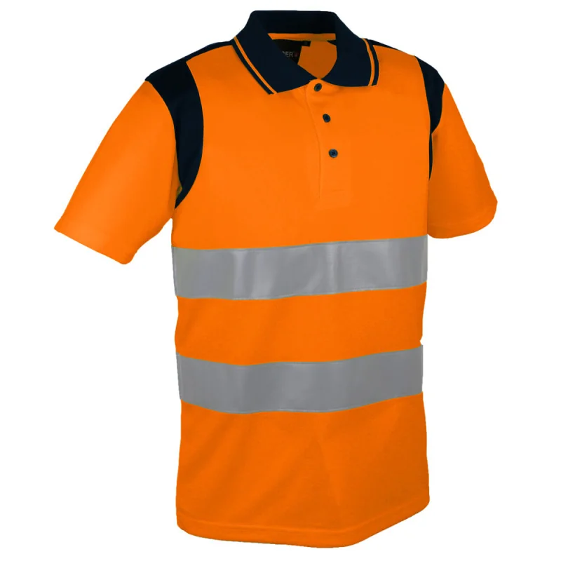 Polo haute-visibilité manches courtes - PAULA/PAULO SINGER 4 / Taille XL Orange Hivi