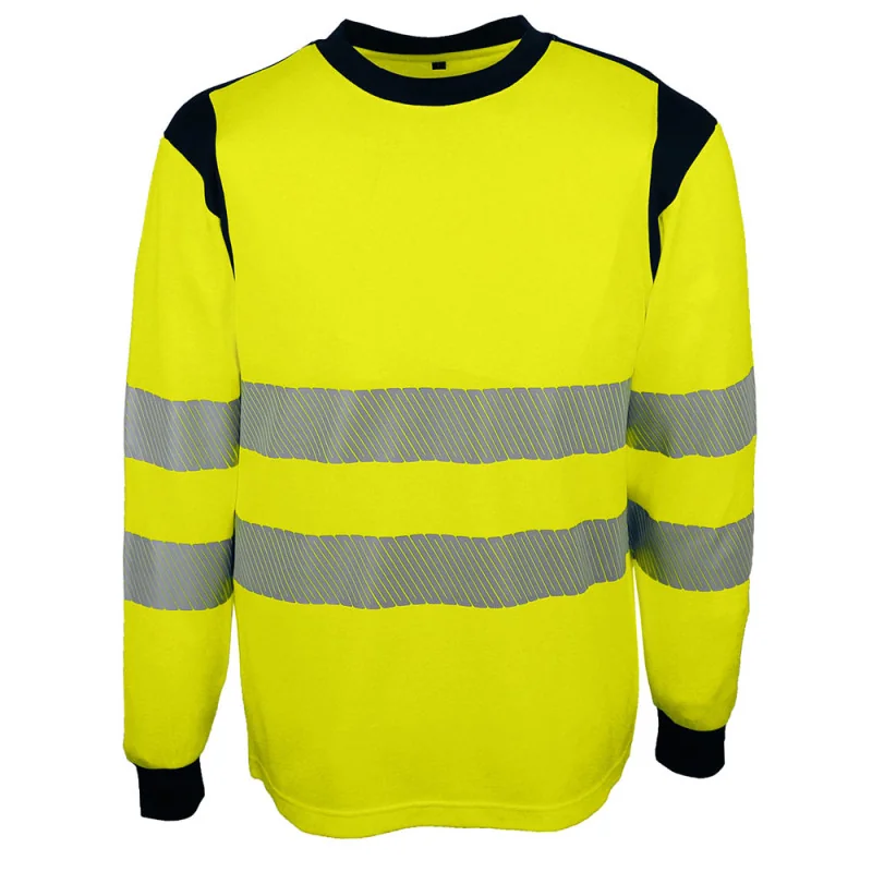 Tee shirt haute visibilité classe 2 manches longues - SUVA/SUVO SINGER 3 / Taille L Jaune Hivi