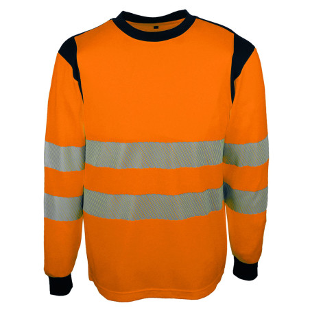 Tee shirt professionnel à haute visibilité orange classe 2 SUVA/SUVO SINGER