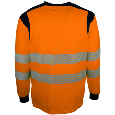 T-shirt haute visibilité orange à manches longues SUVA/SUVO SINGER