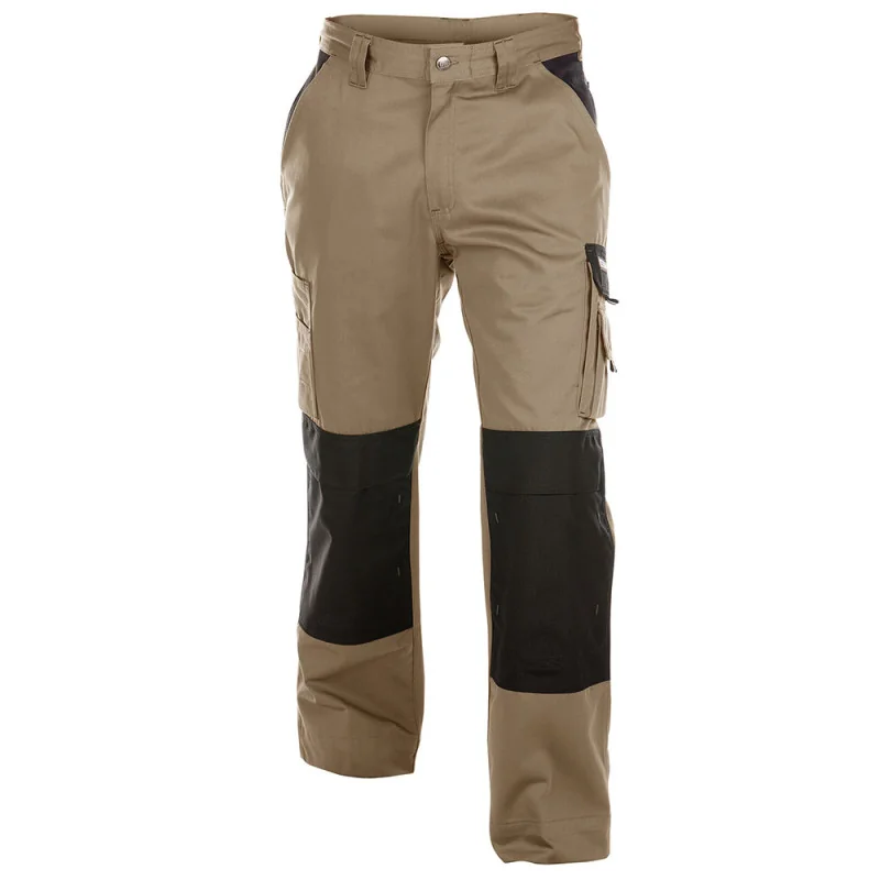 Pantalon de travail bicolore avec poches genoux - DASSY BOSTON 245 Beige contrasté Noir 60