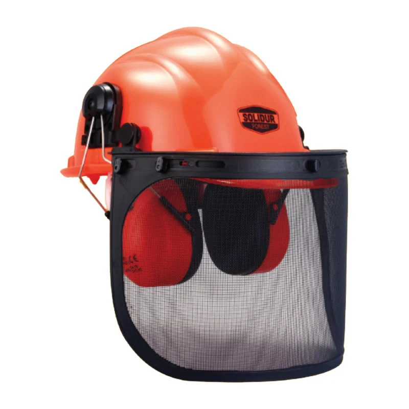 Casque de sécurité forestier - SOLIDUR CA01 Orange