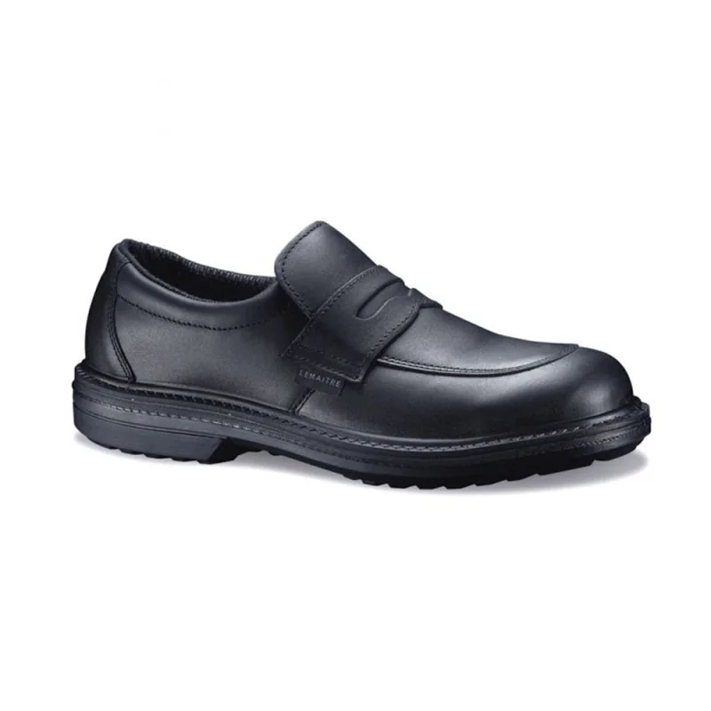 Mocassins de sécurité élégants en cuir - ORION LEMAITRE 45 Noir