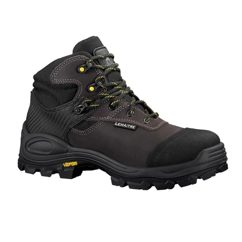 Chaussure de sécurité haute S3 avec semelle vibram - FREEWIND LEMAITRE 47 Marron