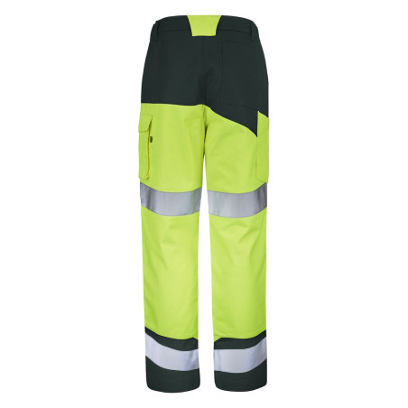 Pantalon de chantier haute visibilité classe 2 avec poches genoux FLUO SAFE XP Cepovett