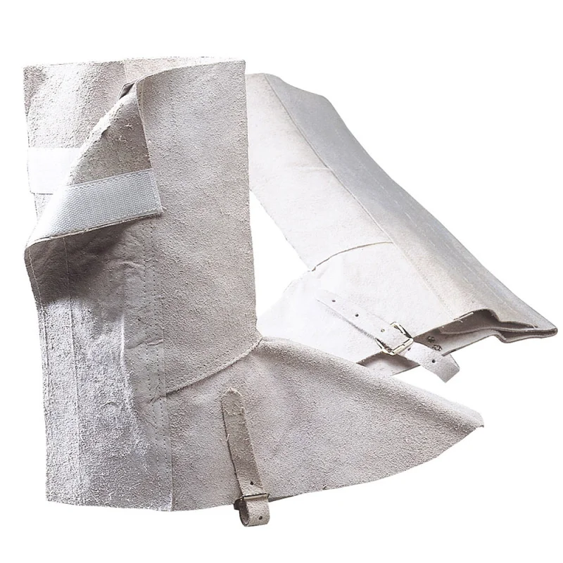 Paire de guêtres pour soudeur en cuir - SOUDAG PROSUR Blanc Taille Unique