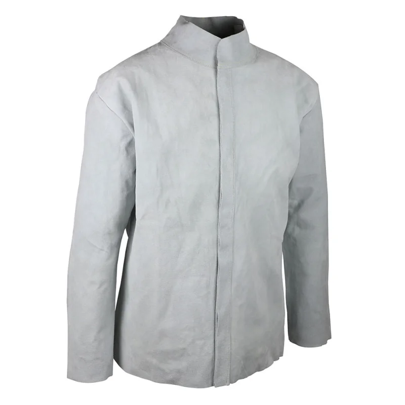 Veste de soudeur en cuir - SOUDAV PROSUR Blanc M