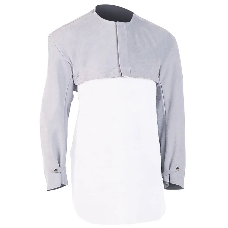 Boléro de soudeur en cuir - SOUDAB PROSUR Blanc Taille Unique