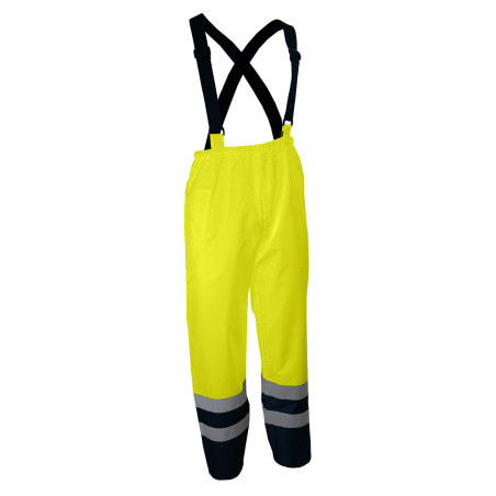 Pantalon haute visibilité jaune à bretelles PIVA Singer Safety