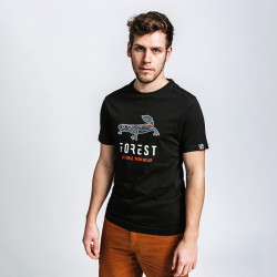 T-shirt de travail coton bio SANGATTE Forest Workwear noir