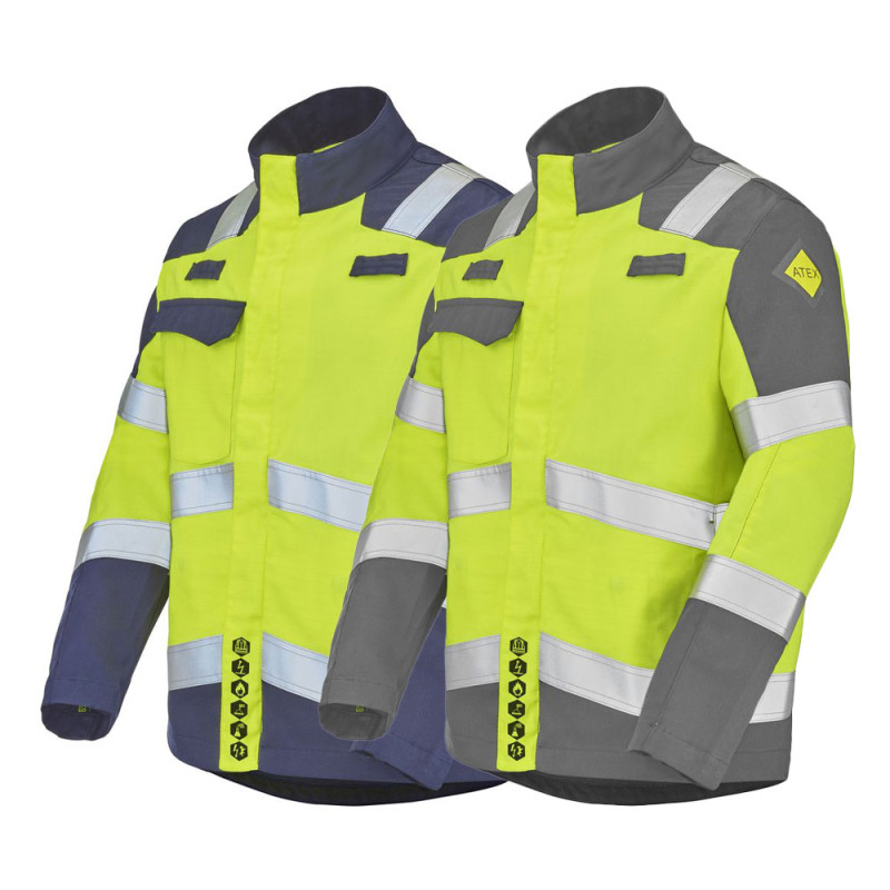 Blouson atex haute visibilité - BLANCAS ATEX HV 260 XP CEPOVETT 3 / 48-50 Jaune hivi / Gris acier