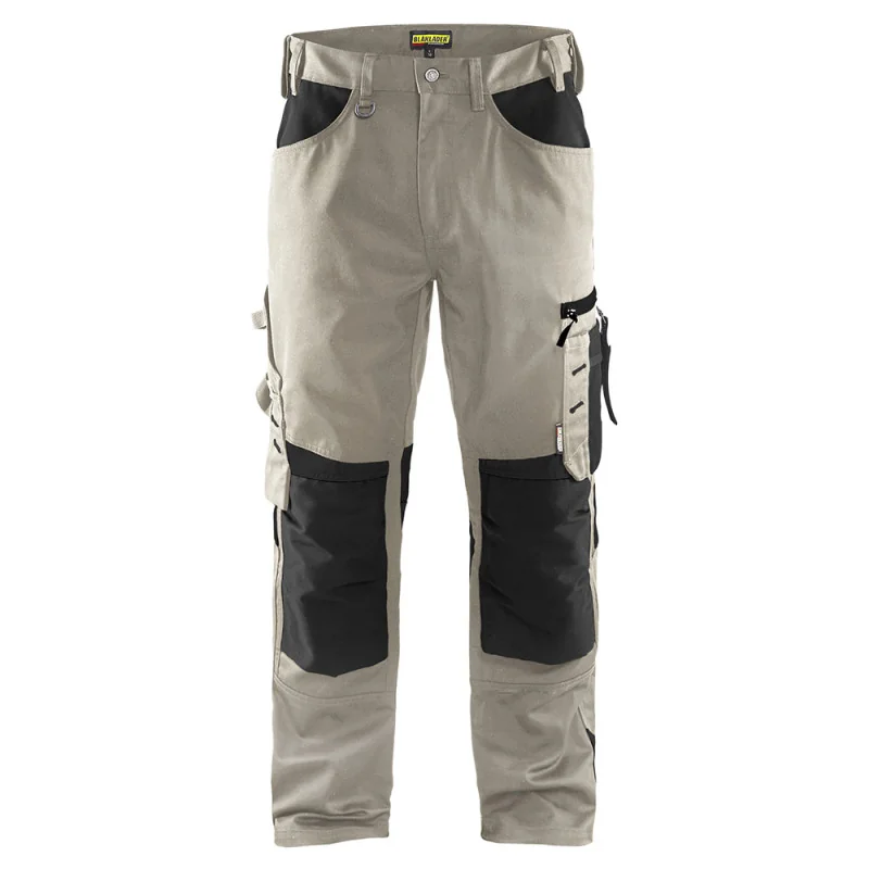 Pantalon de travail artisan bicolore - 15561860 Blaklader 40 Beige / Noir Standard