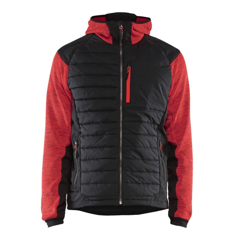 Veste de travail hybride avec doublure matelassée - 59302117 Blaklader Rouge / Noir 4XL
