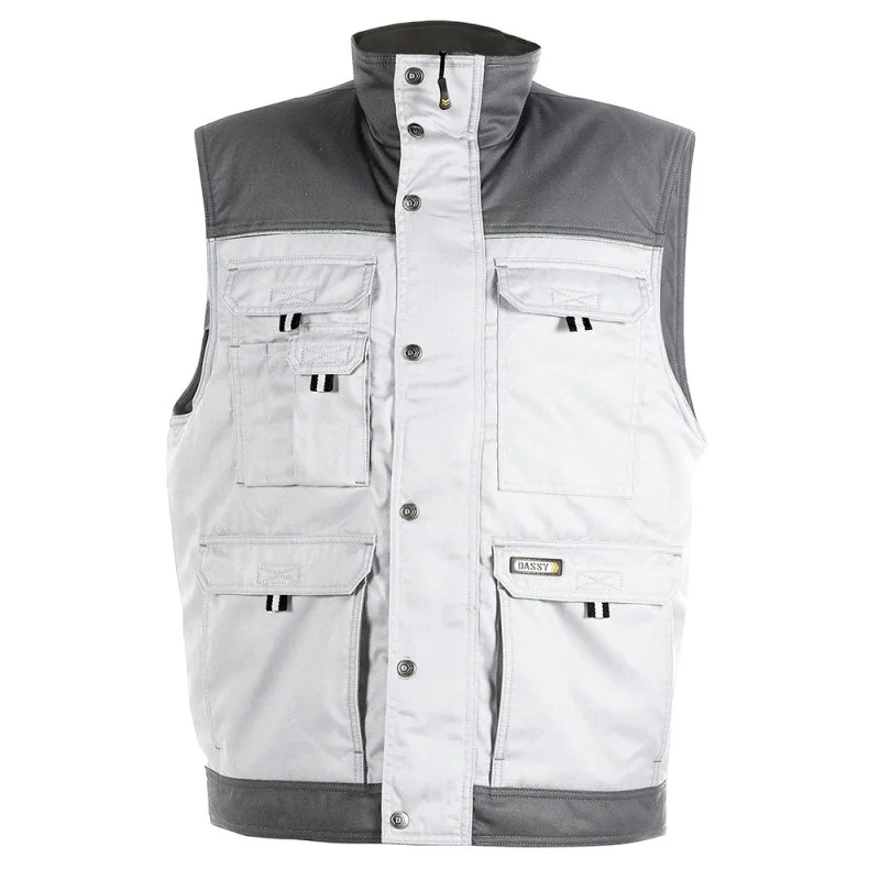 Gilet peintre hiver blanc et gris DASSY HULST 0 / Taille XS Blanc contrasté Gris