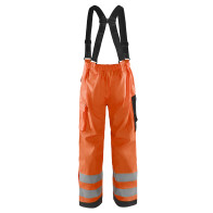 Pantalon haute visibilité classe 3 imperméable orange Blaklader