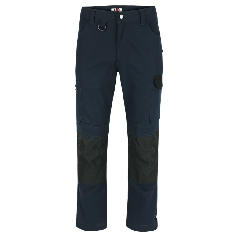 Pantalon de travail avec poches genouillères DERO HEROCK - 22MTR2101 40 Bleu Marine / Noir