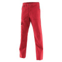 Pantalon de travail rouge coton équitable CORN Cepovett Safety