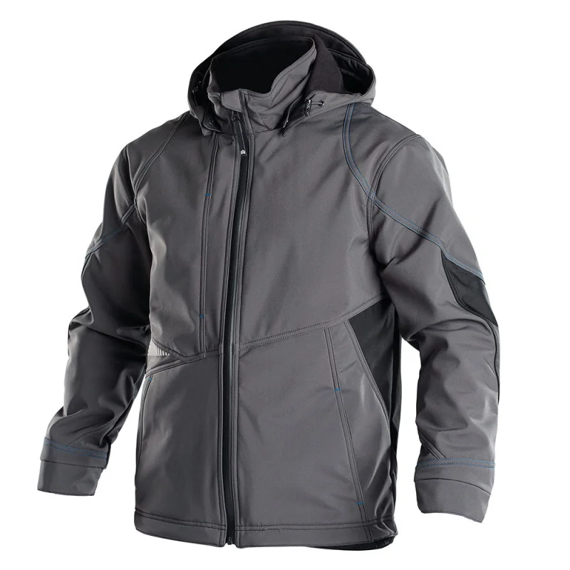 Veste softshell pro bicolore DASSY GRAVITY Gris contrasté Noir 7 / Taille 4XL