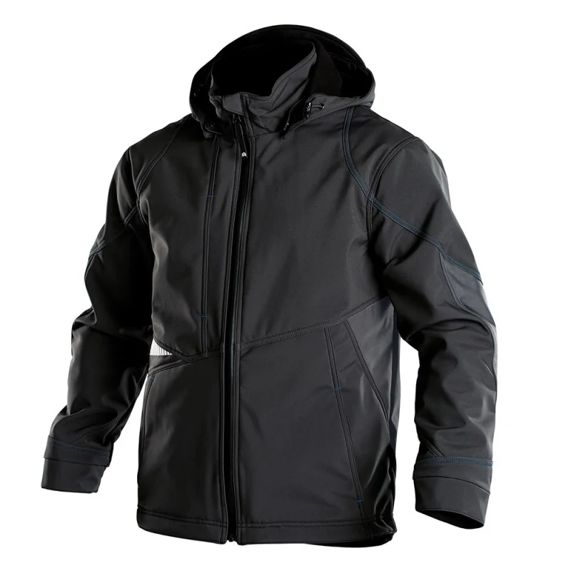 Veste softshell pro bicolore DASSY GRAVITY Noir contrasté Gris 4 / Taille XL