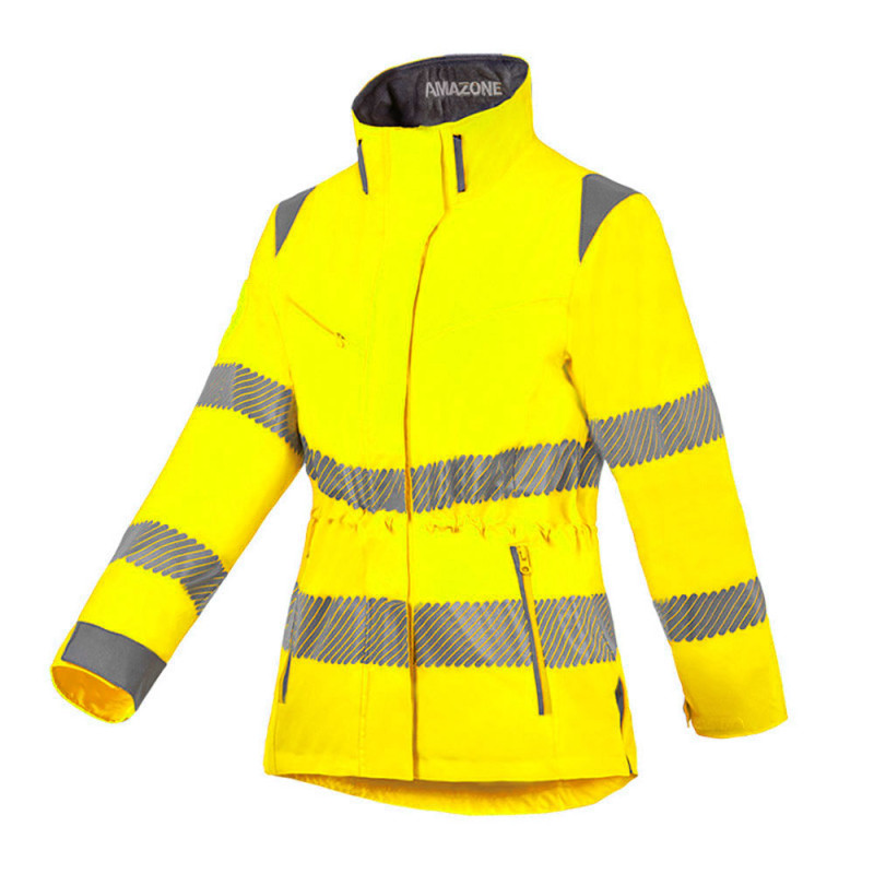 Veste haute visibilité femme imperméable - AMAZONE T2S XS Jaune Fluo