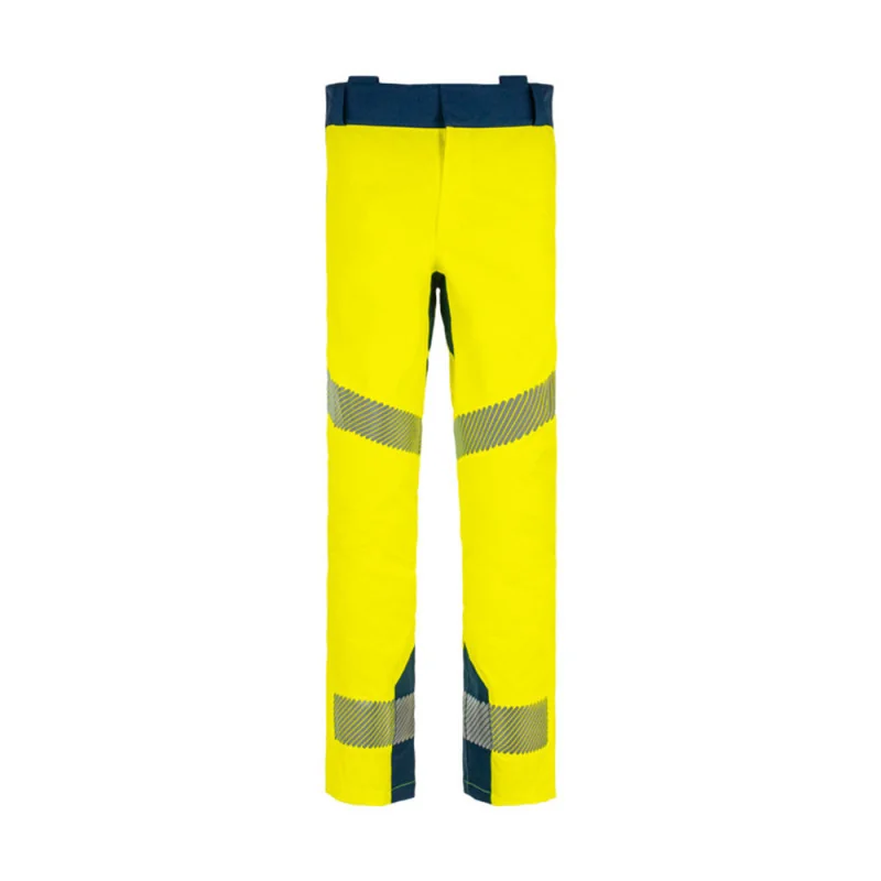 Pantalon haute visibilité imperméable - EVEREST T2S Jaune hivi / Bleu Marine L
