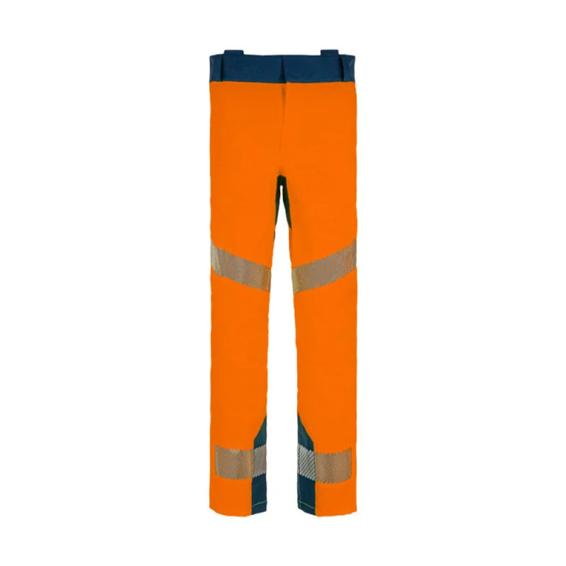 Pantalon haute visibilité imperméable - EVEREST T2S Orange hivi / Bleu Marine L