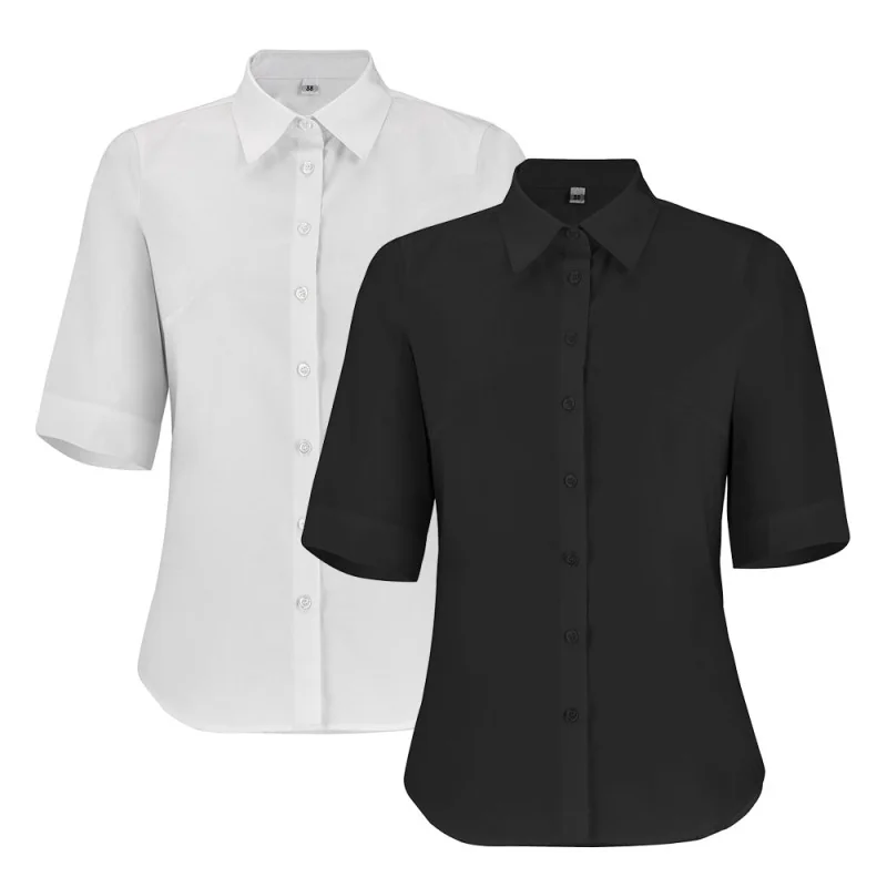 Chemisier de service manches courtes - MARSANNE LAFONT 6 / Taille 3XL Blanc