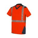 Tee shirt de travail haute visibilité rouge T2S BALI