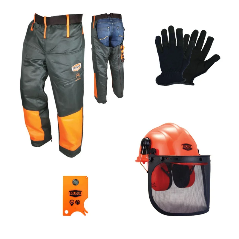 Kit de protection forestier 4 équipements - SOLIDUR KF4 Taille Unique