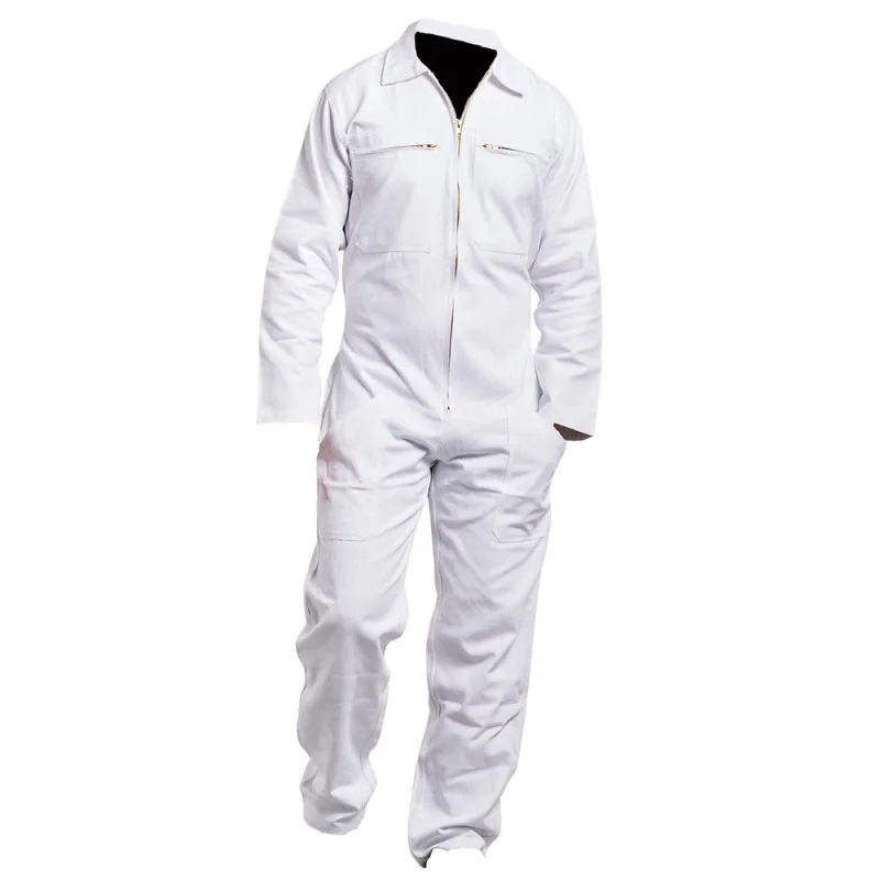 Combinaison blanche de travail 100% Coton PBV Blanc T7 / Taille 5XL