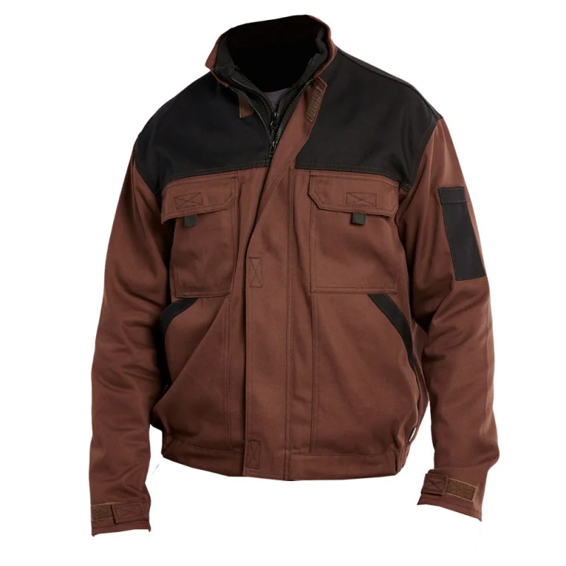 Veste de travail PBV DENIS - 09TYCG2 Marron contrasté Noir T1 / Taille M