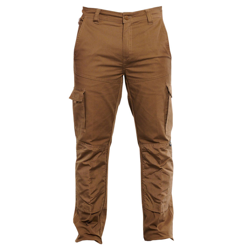 Pantalon de travail élasthanne avec poches genoux - PBV BOB TYPHON+ 60 Camel