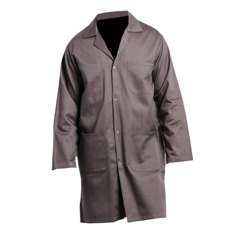 Blouse de travail grise 100% coton à boutons pression - 12AP430 PBV Gris T5 / Taille 3XL