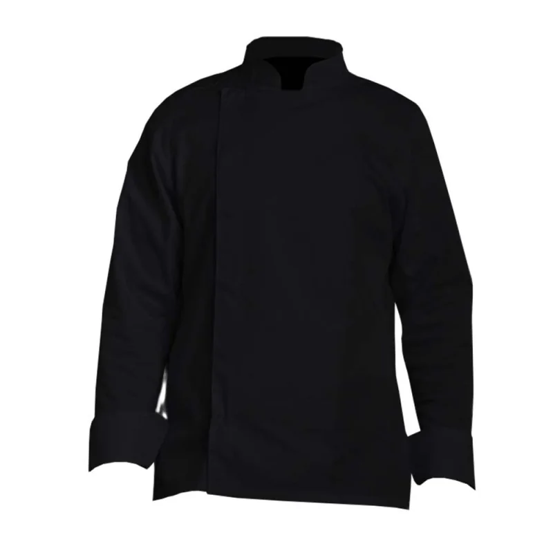 Veste de cuisine noir manche longue - VAN NO PBV Noir T0 / Taille S