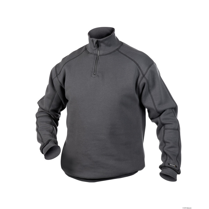 Sweat-shirt de travail col zippé - DASSY FELIX 0 / Taille XS Gris