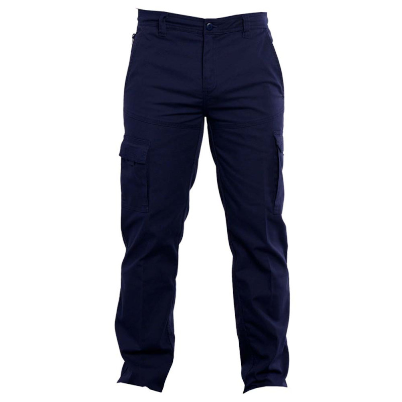 Pantalon de travail coupe ajustée sans métal - PBV LUIS 01TYE 38 Bleu Marine