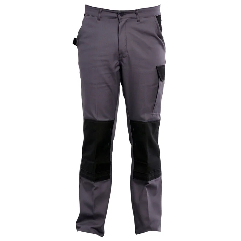 Pantalon de travail léger avec poches genoux PBV OMAR - Typhon Light 3 / 48-50 Gris / Noir