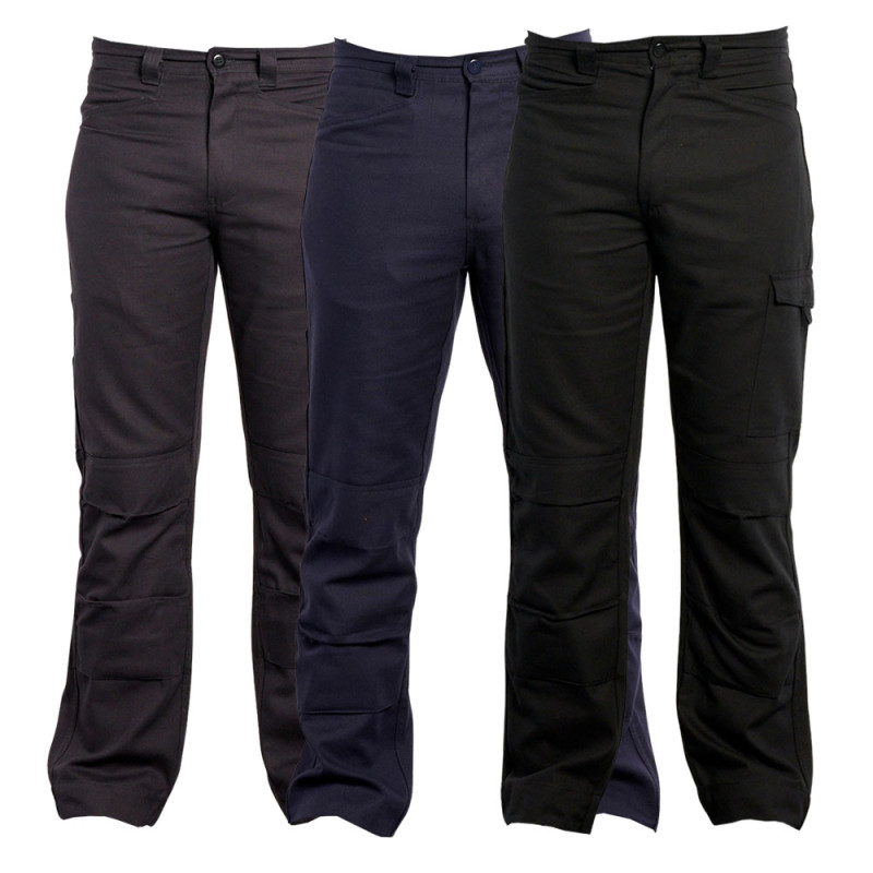Pantalon de travail 100% coton avec poches genoux EVO PBV
