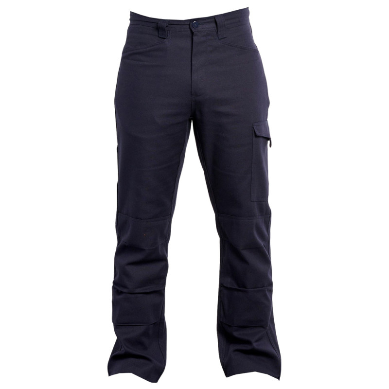 Pantalon de travail 100% coton avec poches genoux - EVO PBV 4 / 52-54 Bleu Marine