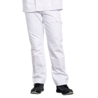 Pantalon de travail blanc avec poches genoux PBV EVO
