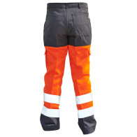 Pantalon haute visibilité orange/gris classe 2 PBV 01HVO430
