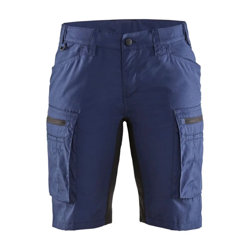 Short de travail stretch femme - 71491845 BLAKLADER 52 Bleu Marine / Noir