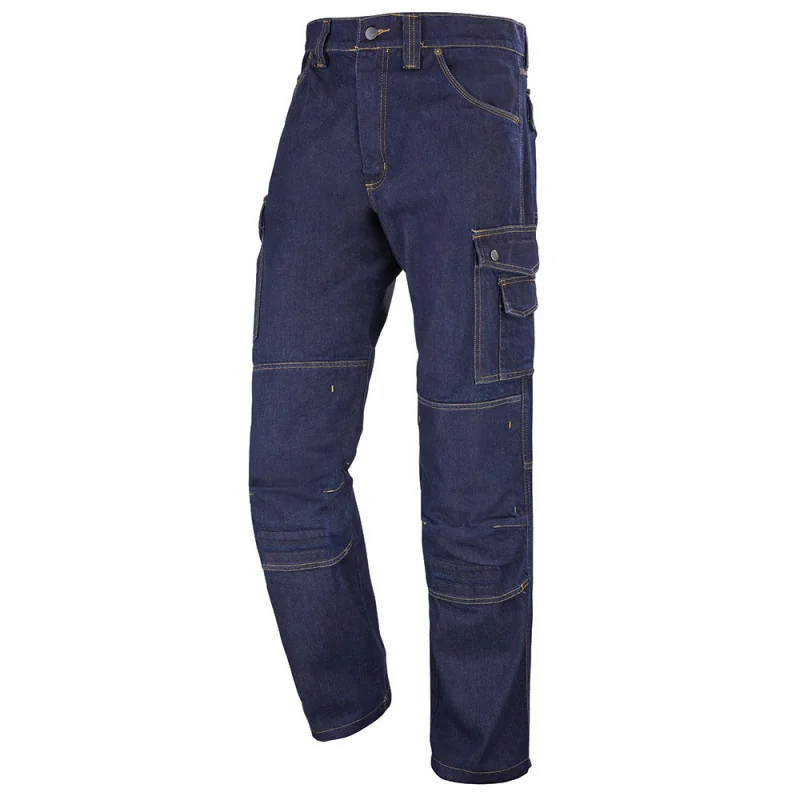 Jean de travail multipoches avec poches genouillères - CRAFT WORKER CEPOVETT 52 Bleu Marine 80 cm
