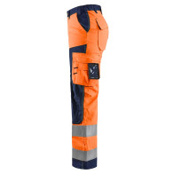 Pantalon de chantier orange fluo pour femme Blaklader 7155