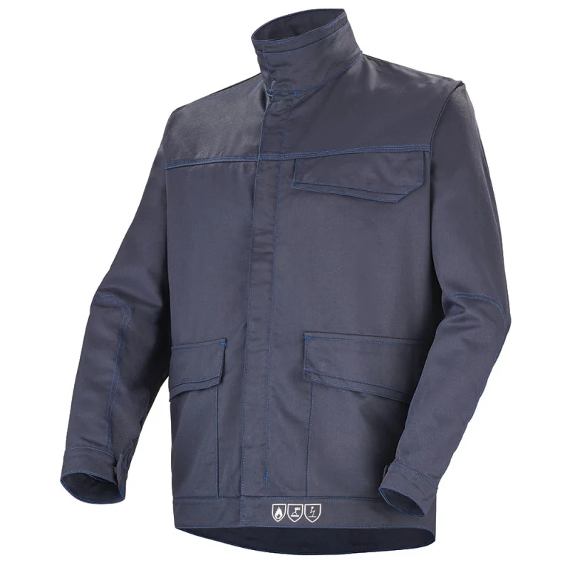 Veste de travail ignifuge Lenzig FR® - ALU PROTECT CEPOVETT 6 / Taille 3XL Bleu Foncé